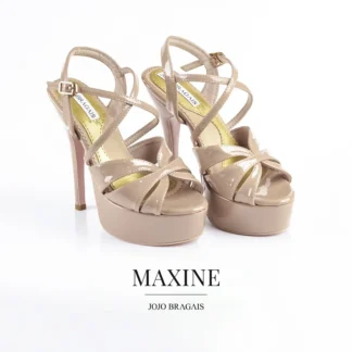 Jojo Bragais Maxine Nude Glossy 5-Inches Pageant Heels